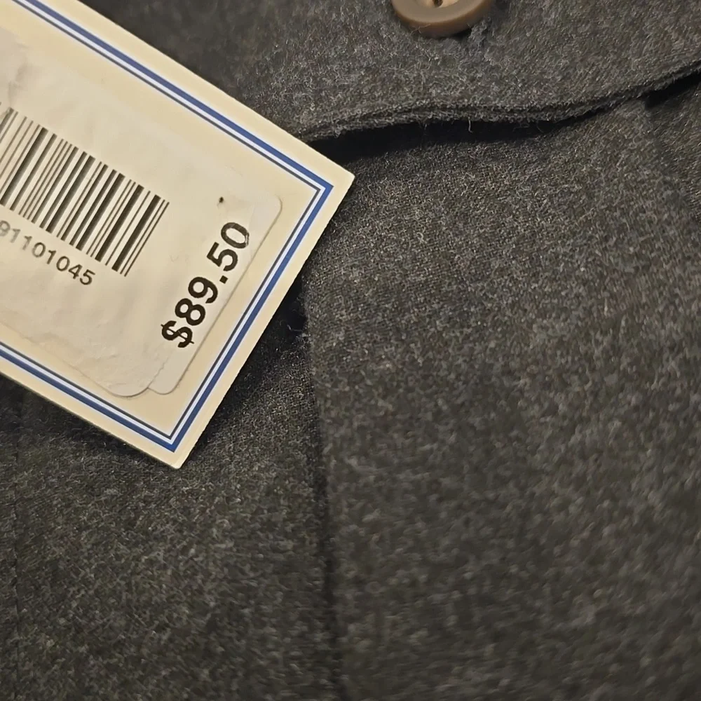 Rowm Men's button front button cargo pocket shirt  jacket gray Layer New 2XB Hot - Picture 3 of 5